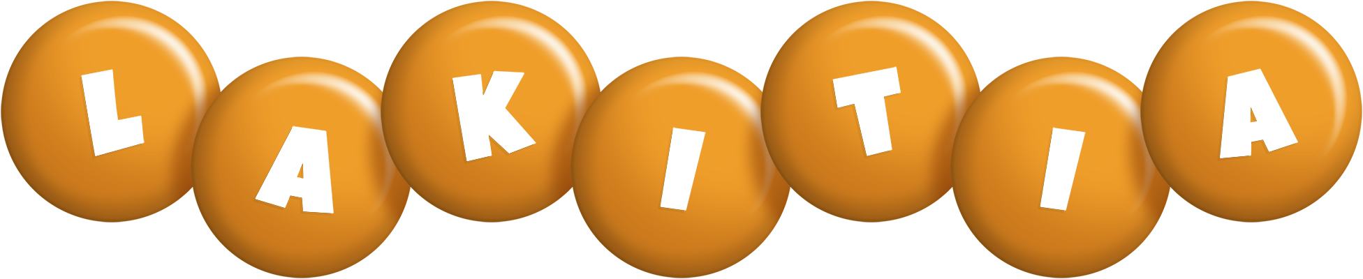 Lakitia candy-orange logo