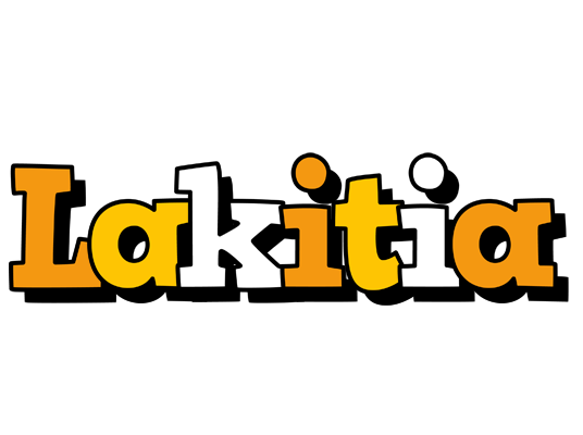 Lakitia cartoon logo