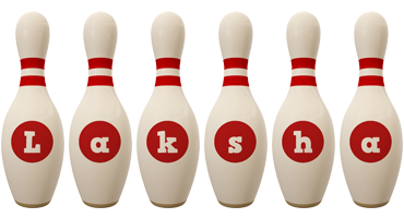 Laksha bowling-pin logo