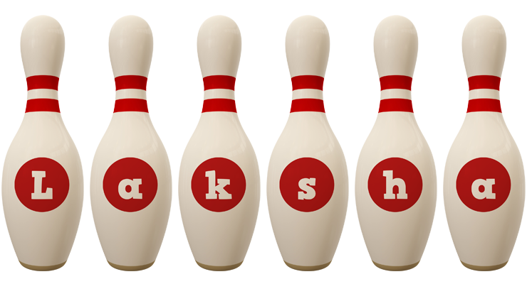 Laksha bowling-pin logo