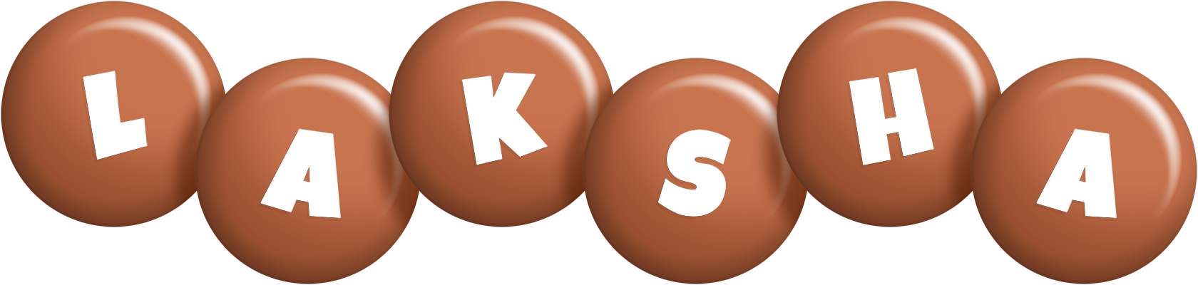 Laksha candy-brown logo