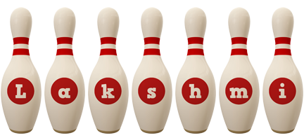 Lakshmi bowling-pin logo