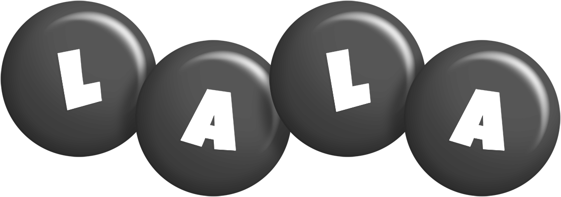 Lala candy-black logo