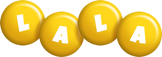 Lala candy-yellow logo