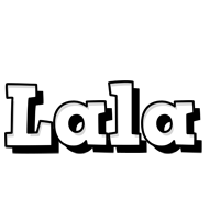 Lala snowing logo