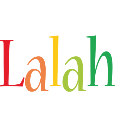 Lalah birthday logo