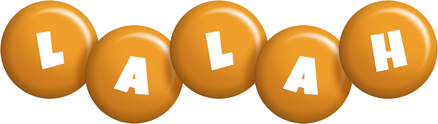 Lalah candy-orange logo