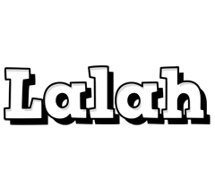 Lalah snowing logo