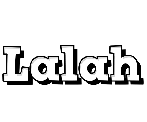 Lalah snowing logo