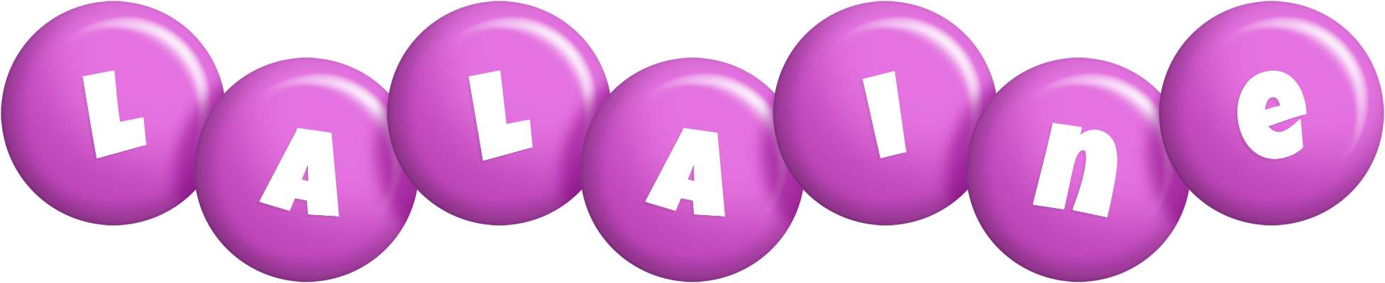 Lalaine candy-purple logo