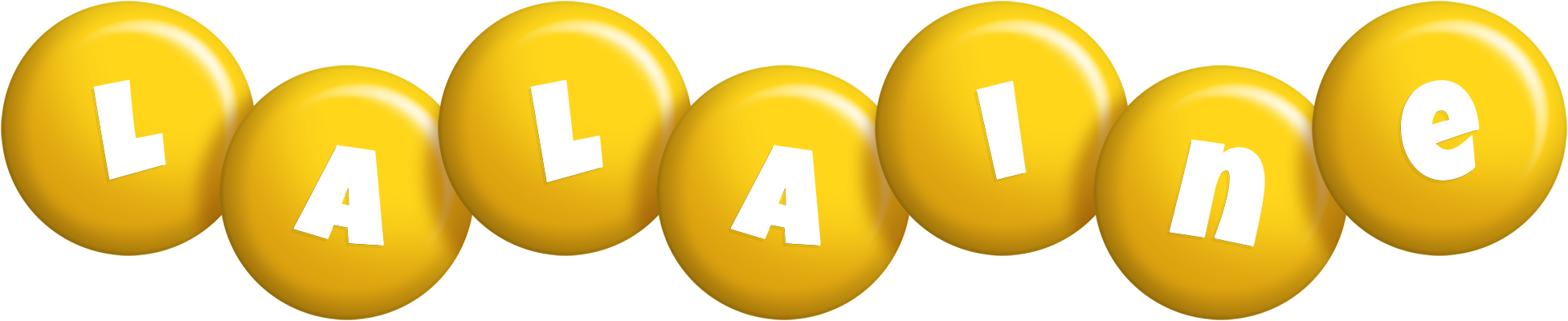 Lalaine candy-yellow logo
