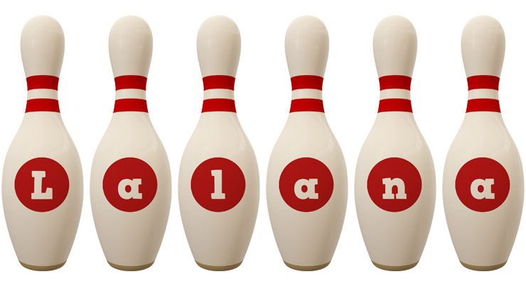 Lalana bowling-pin logo
