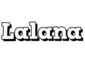 Lalana snowing logo