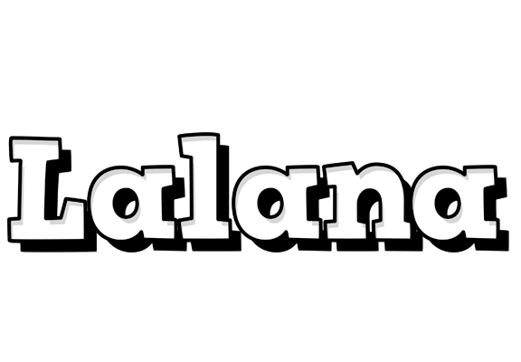 Lalana snowing logo