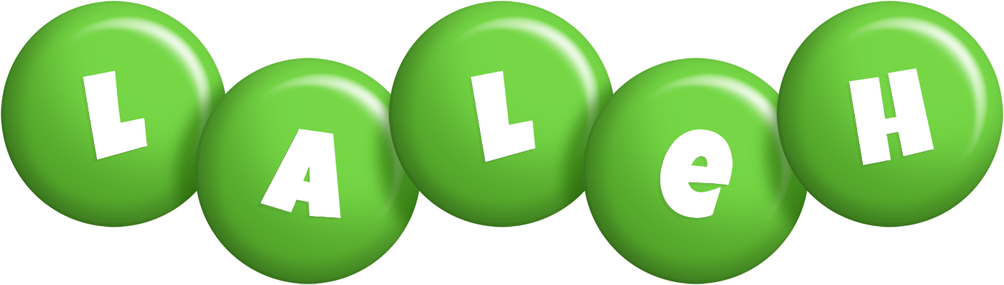 Laleh candy-green logo