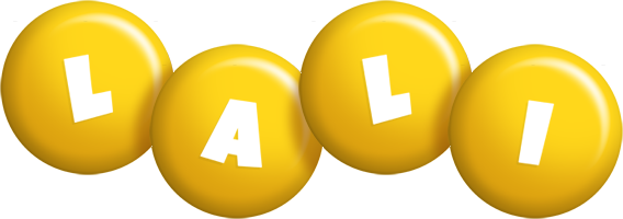 Lali candy-yellow logo