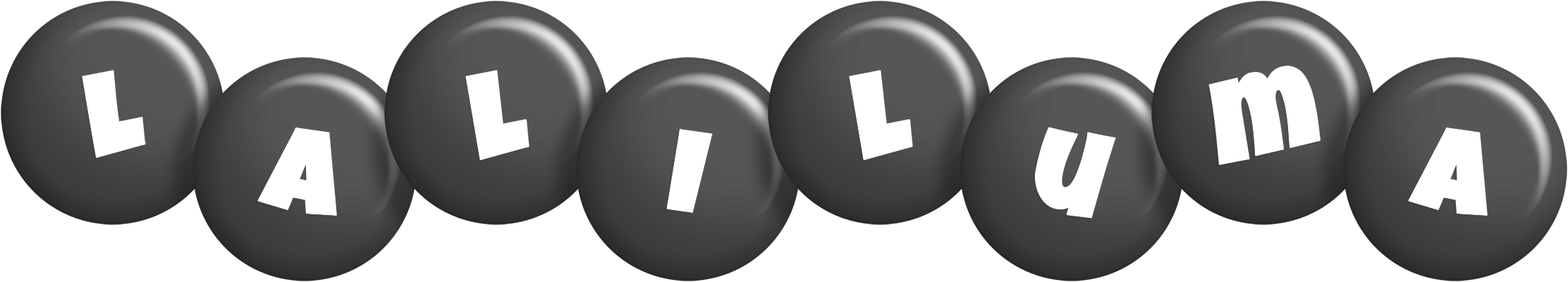 Laliluma candy-black logo