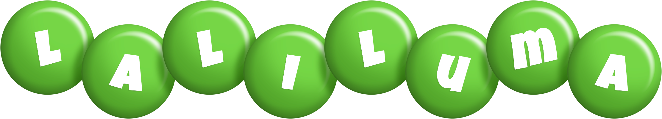 Laliluma candy-green logo