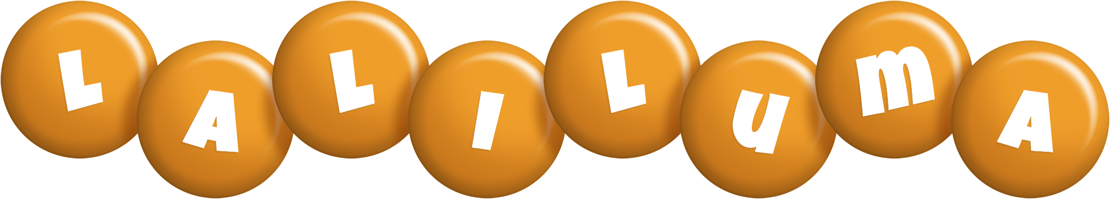 Laliluma candy-orange logo