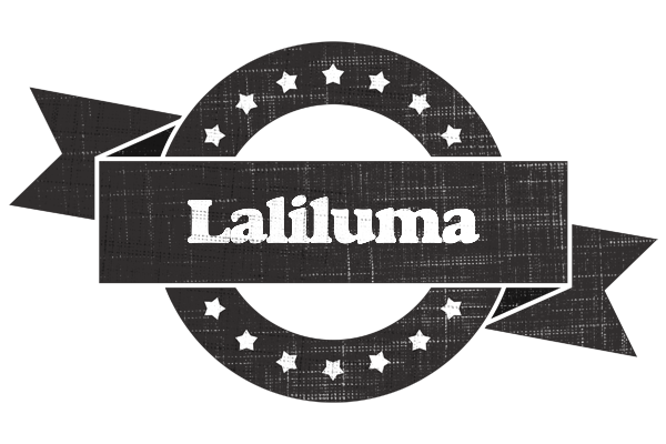 Laliluma grunge logo