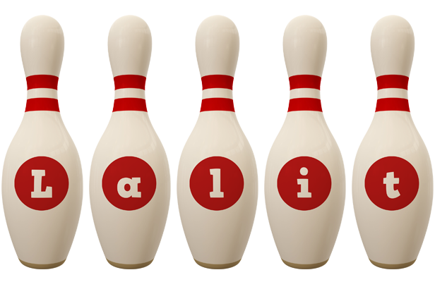 Lalit bowling-pin logo