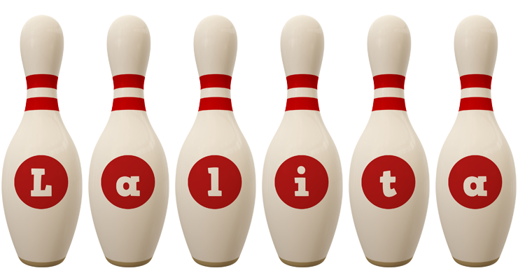 Lalita bowling-pin logo