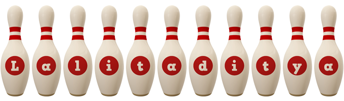 Lalitaditya bowling-pin logo