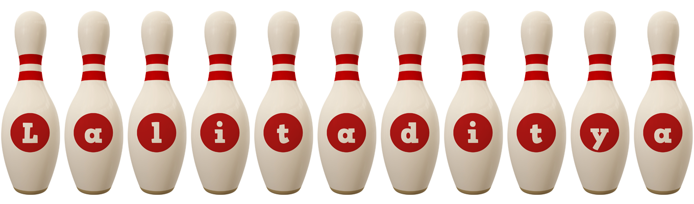 Lalitaditya bowling-pin logo