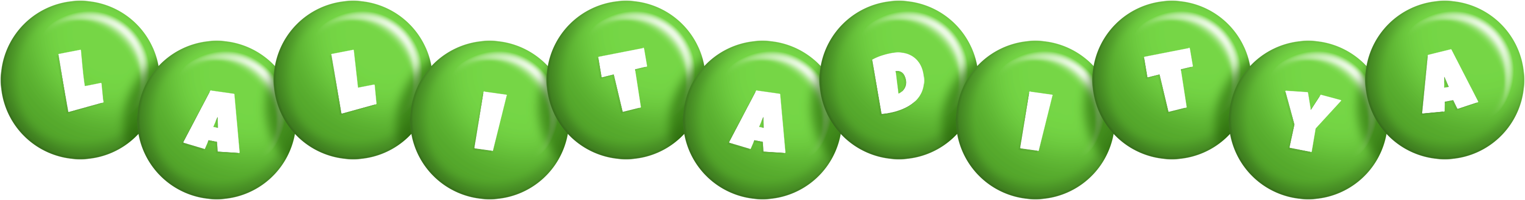 Lalitaditya candy-green logo