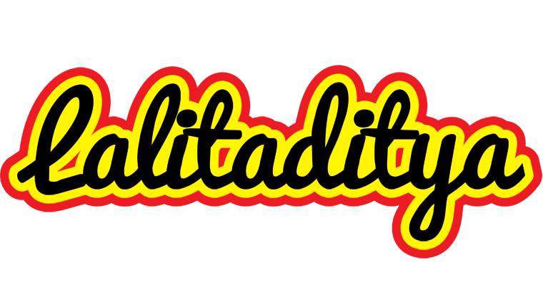 Lalitaditya flaming logo