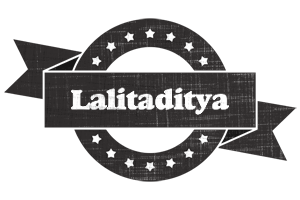 Lalitaditya grunge logo