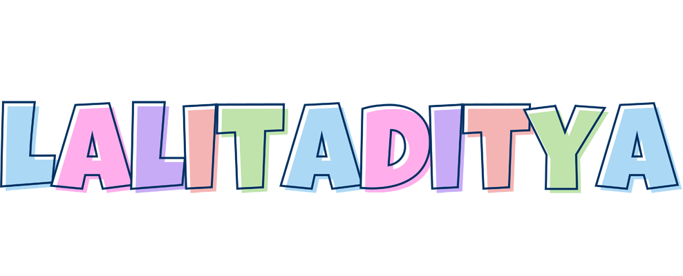 Lalitaditya pastel logo