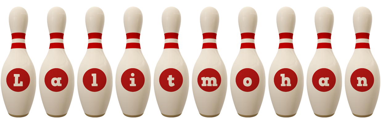Lalitmohan bowling-pin logo