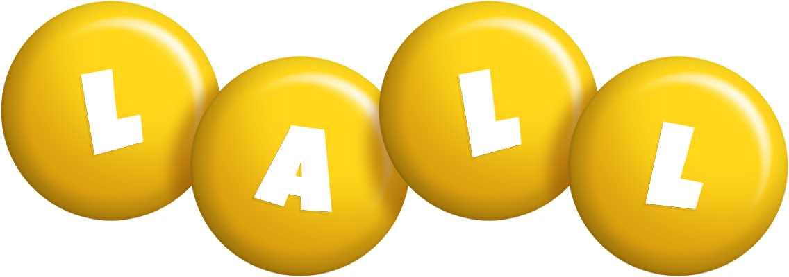 Lall candy-yellow logo