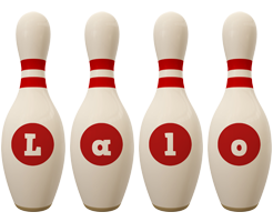 Lalo bowling-pin logo