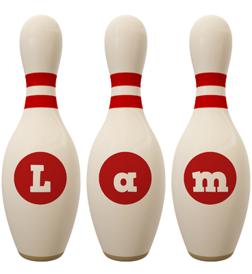 Lam bowling-pin logo