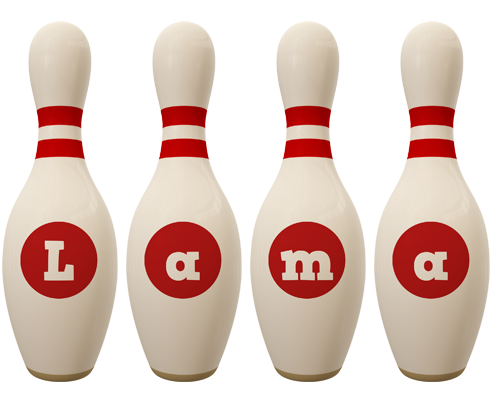 Lama bowling-pin logo