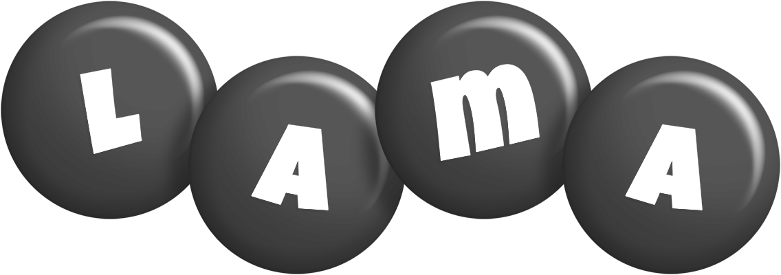 Lama candy-black logo