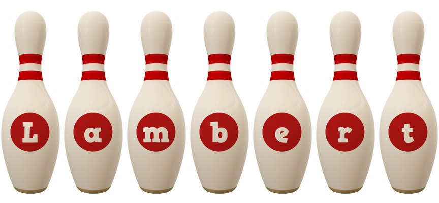 Lambert bowling-pin logo