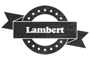 Lambert grunge logo
