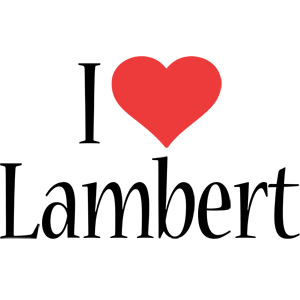 Lambert i-love logo