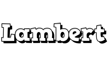 Lambert snowing logo