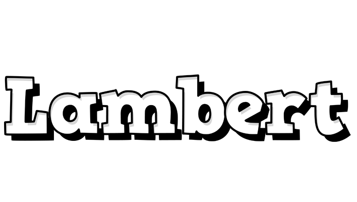 Lambert snowing logo