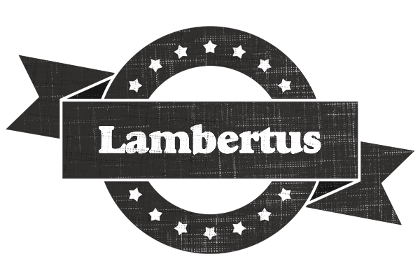 Lambertus grunge logo