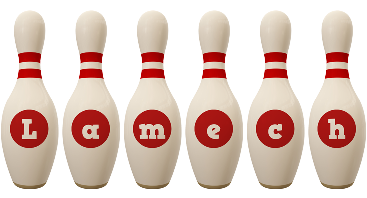 Lamech bowling-pin logo