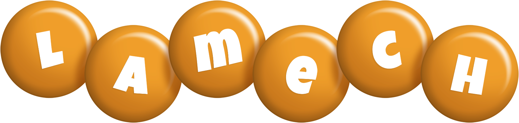 Lamech candy-orange logo