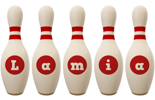 Lamia bowling-pin logo