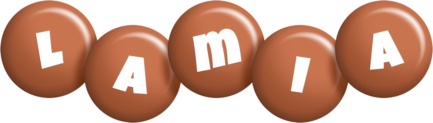 Lamia candy-brown logo
