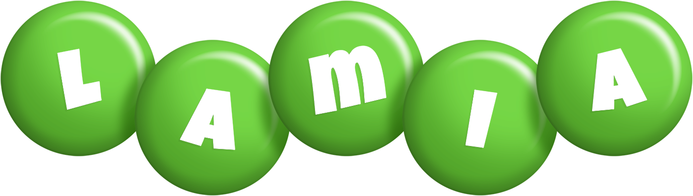 Lamia candy-green logo