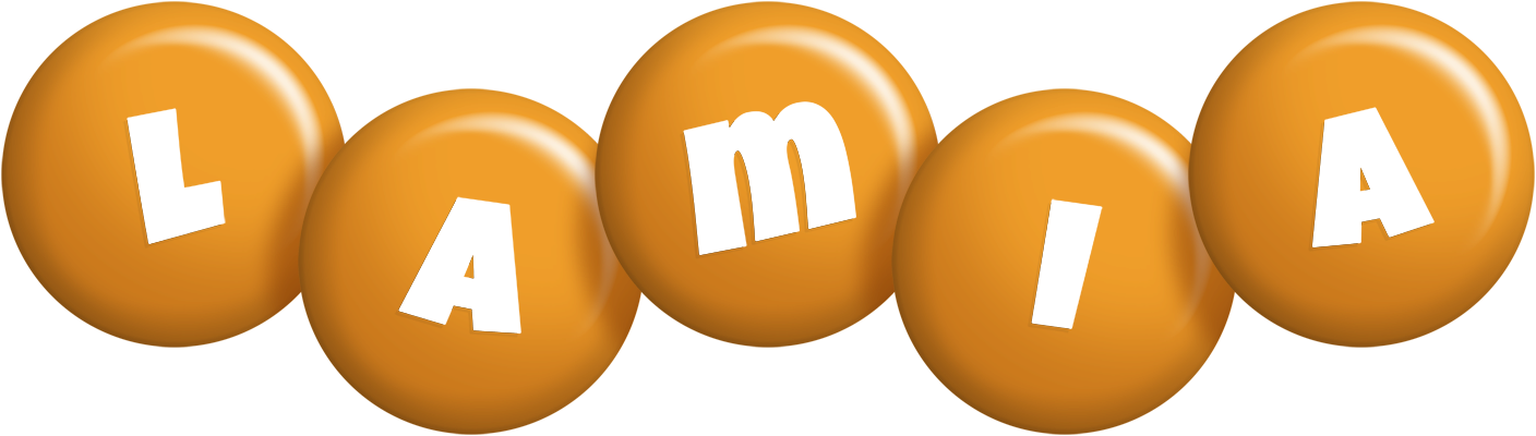 Lamia candy-orange logo